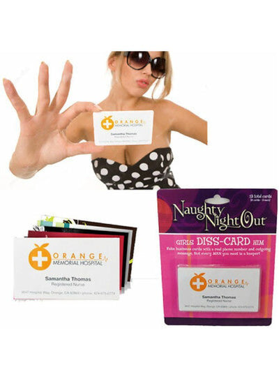Naughty Night Out Girls Diss-Card Him